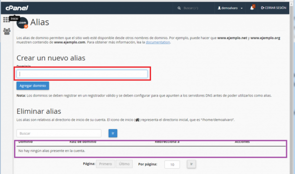Crear un ALIAS en cPanel – Ayuda Powerhost